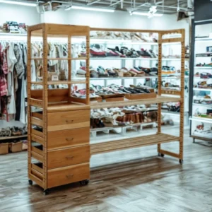 01 Closet con torre de cajones y estantes 5
