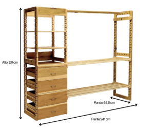 racks de almacenamiento pegaso medidas